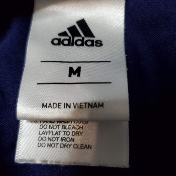 Adidas Overlay Blue Striped Swim Crop Top | Triangle Bikini Top, M - Picture 7 of 7